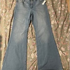 Jessica Simpson Size 14 Wide Leg Blue Jeans NWT